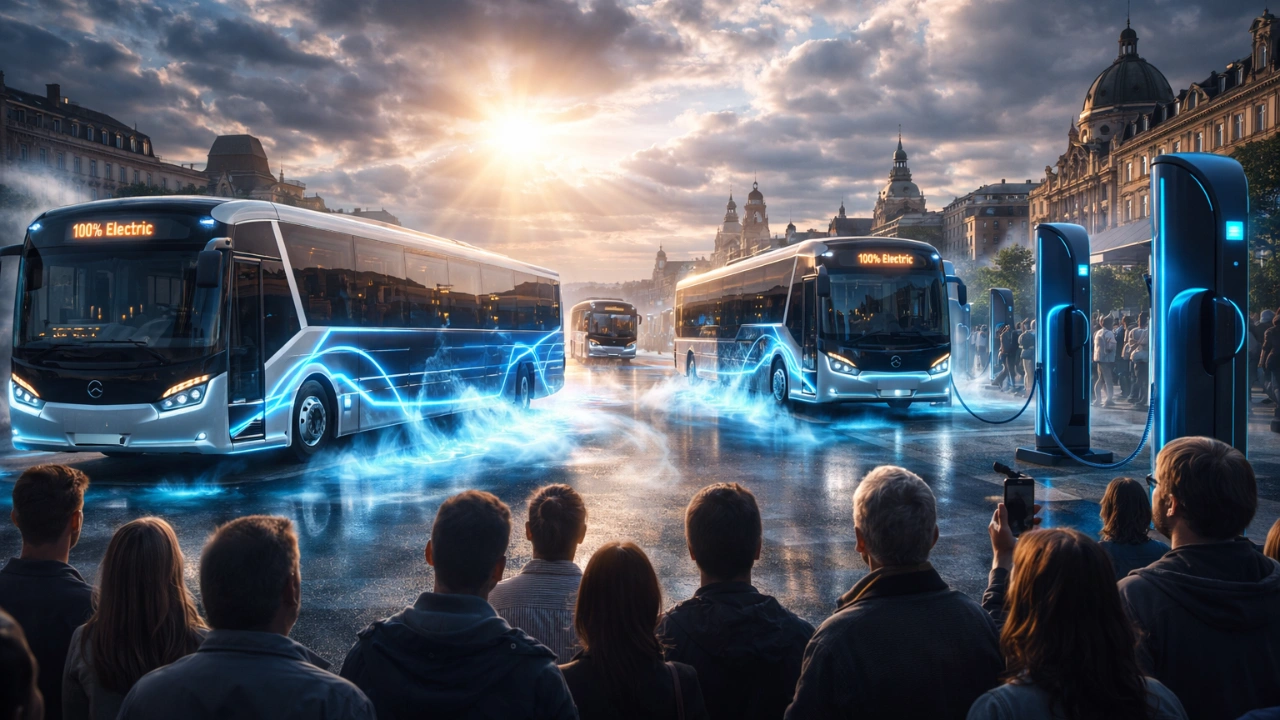 El 60% de los Autobuses en Europa ya Son Eléctricos y Reducen CO2