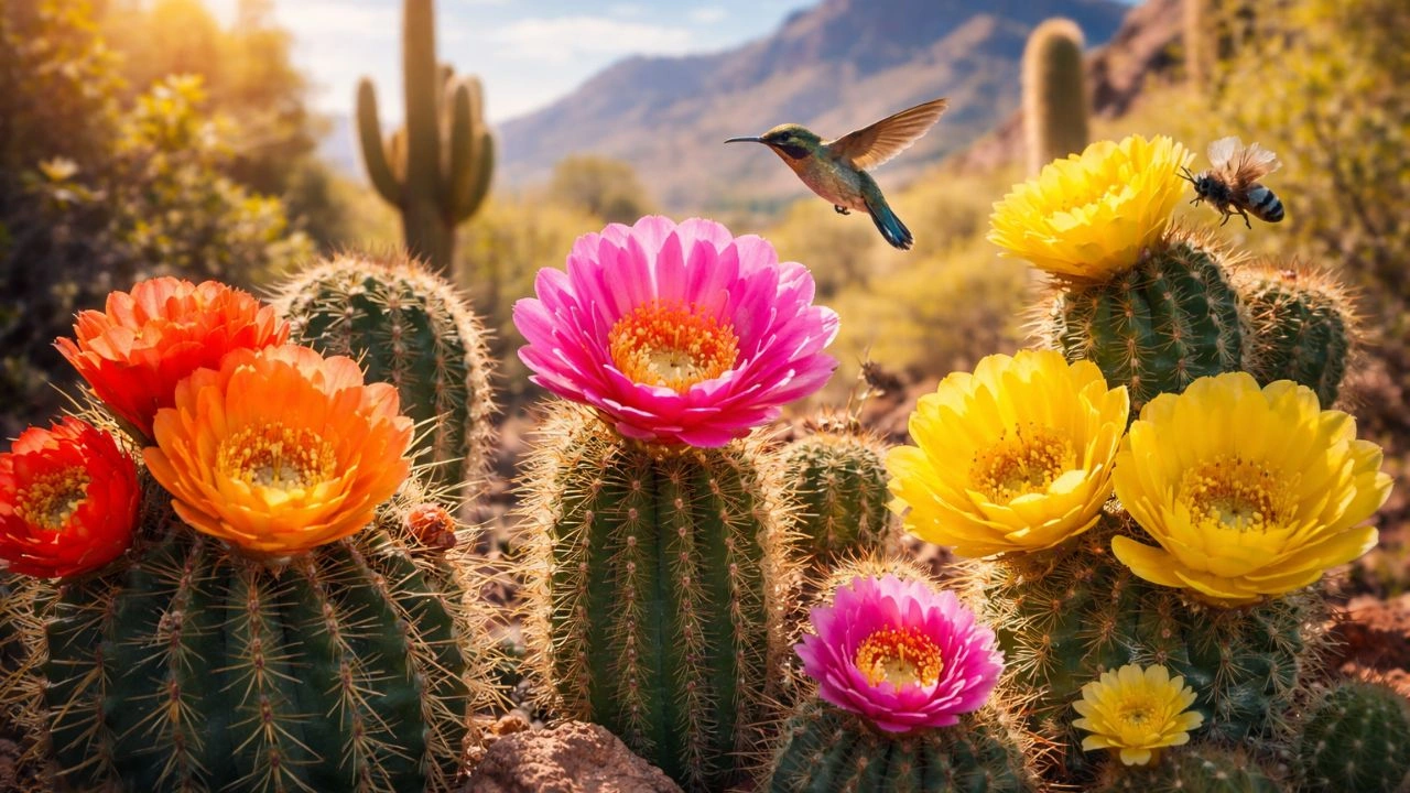 El secreto de los Cactus Revelado – Cómo la Flexibilidad Floral Impulsa su Supervivencia