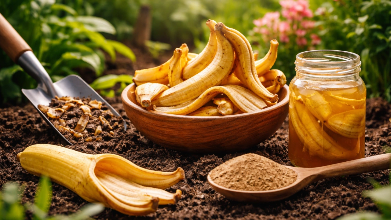 No Tires las Cáscaras de Plátano - Este Truco Hará Crecer tus Plantas Más Rápido