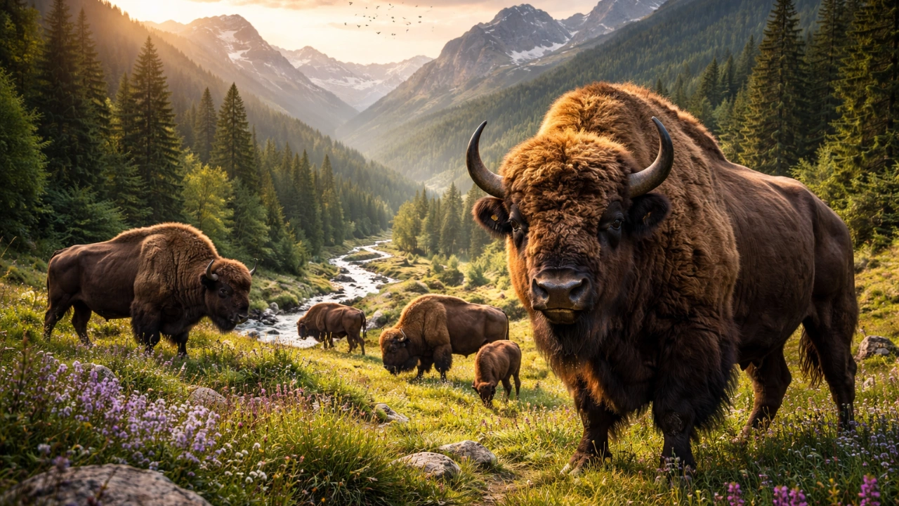 Regreso del Bisonte Europeo – los “Ecologistas de Cuatro Patas” Que Están Restaurando las Montañas de Rumanía