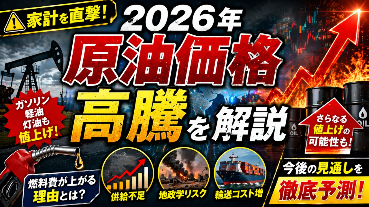 2026年の原油価格高騰を解説｜燃料費が上がる理由と今後の見通し
