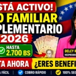 Activo el Bono Familiar Complementario – Cómo Saber si Eres Beneficiario y Cómo Cobrarlo