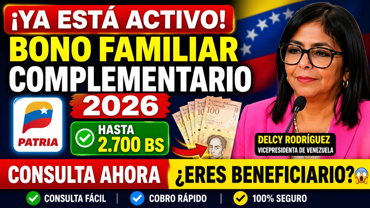Activo el Bono Familiar Complementario – Cómo Saber si Eres Beneficiario y Cómo Cobrarlo