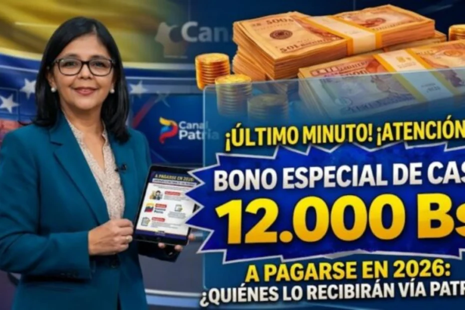 Bono Especial de Casi 12.000 Bs a Pagarse en 2026 - ¿Quiénes lo Recibirán Vía Patria
