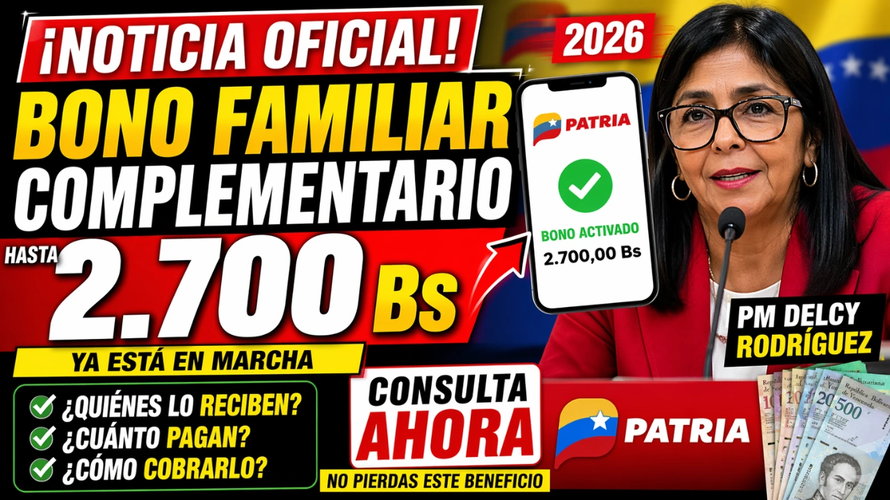 Bono Familiar Complementario 2026 – Guía Completa sobre Beneficiarios, Montos y Cómo Cobrar
