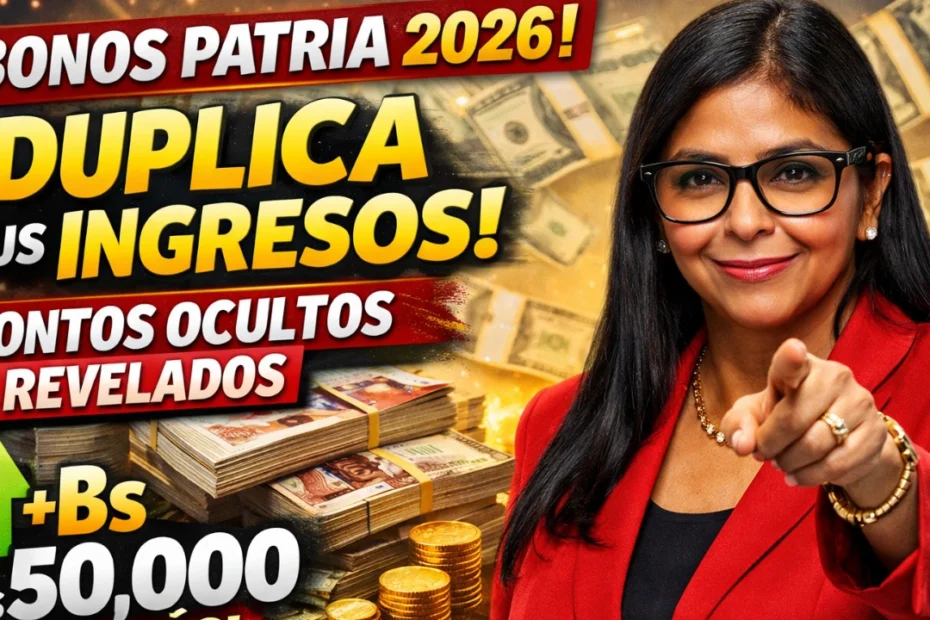 Bonos Patria activos HOY en 2026 - Lista Completa con Montos Ocultos que Pueden Duplicar Ingresos