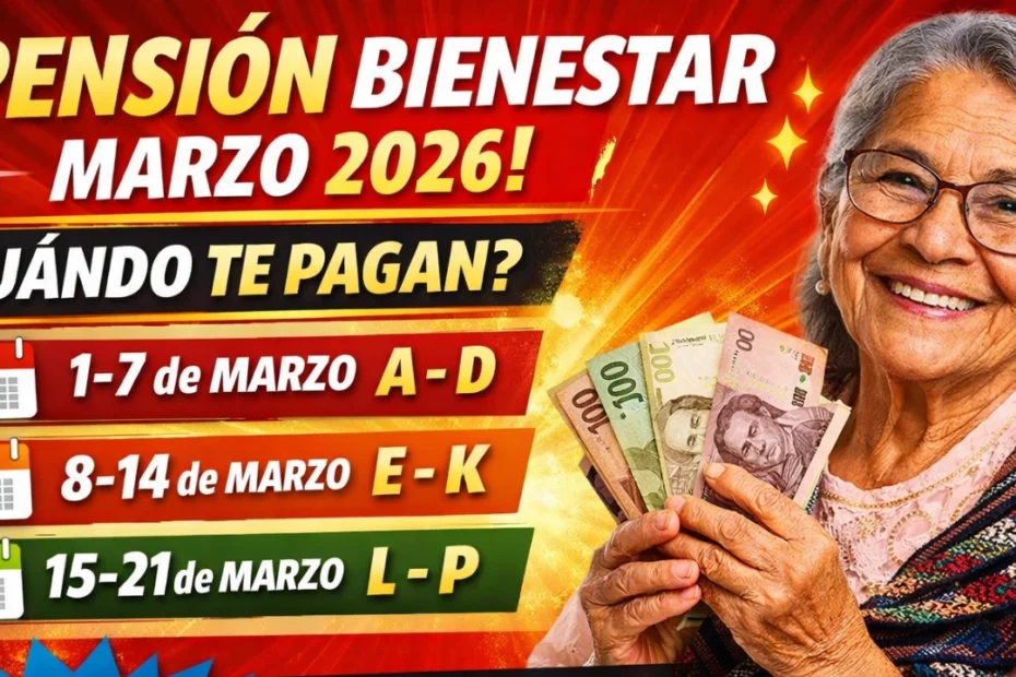Calendario de Pagos de la Pensión Bienestar Marzo 2026 - Fechas Tentativas y Beneficiarios