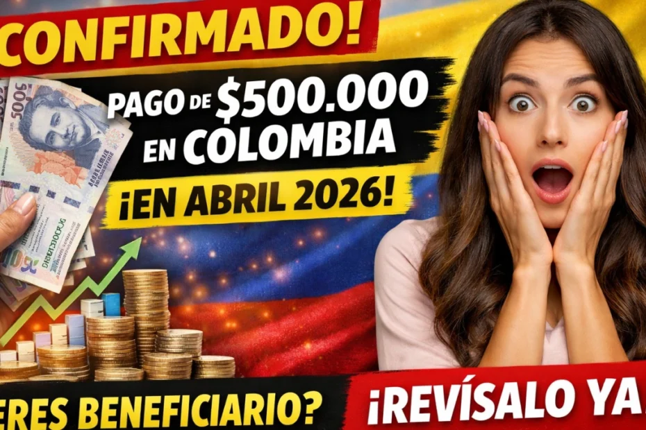 Colombia Confirma Pago de $500.000 en Abril de 2026 - Revisa si Eres Beneficiario