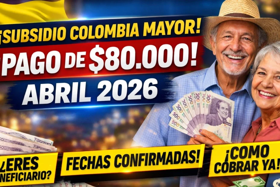 Colombia Mayor - Pagos de $80.000 en Abril 2026, Requisitos y Cómo Acceder
