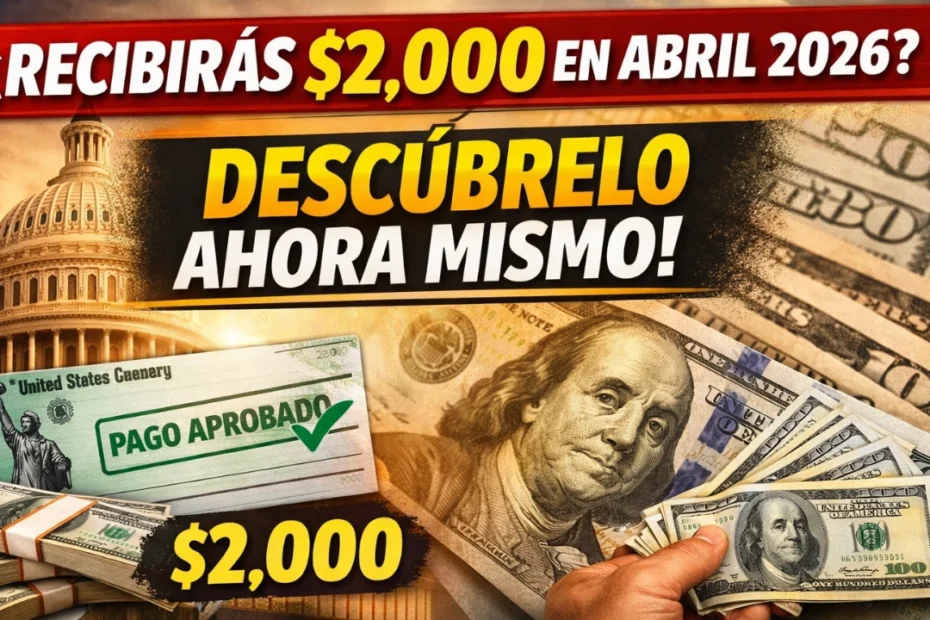 Depósito Federal de $2,000 en Abril de 2026 - Guía Completa, Elegibilidad y Fechas de Pago