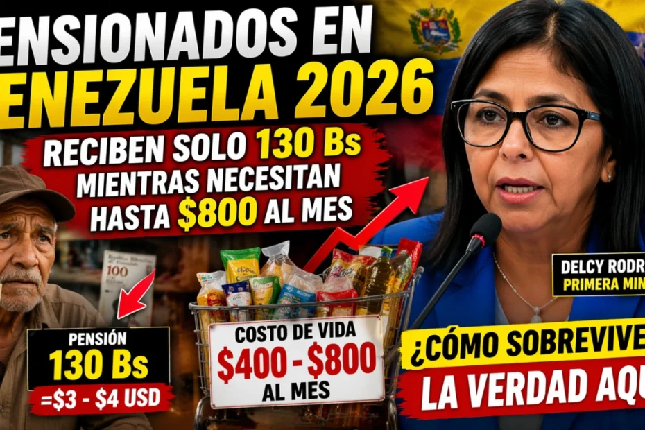 Ingreso Real vs Pensión en Venezuela 2026 - ¿Por Qué los Pensionados No Pueden Cubrir Sus Gastos