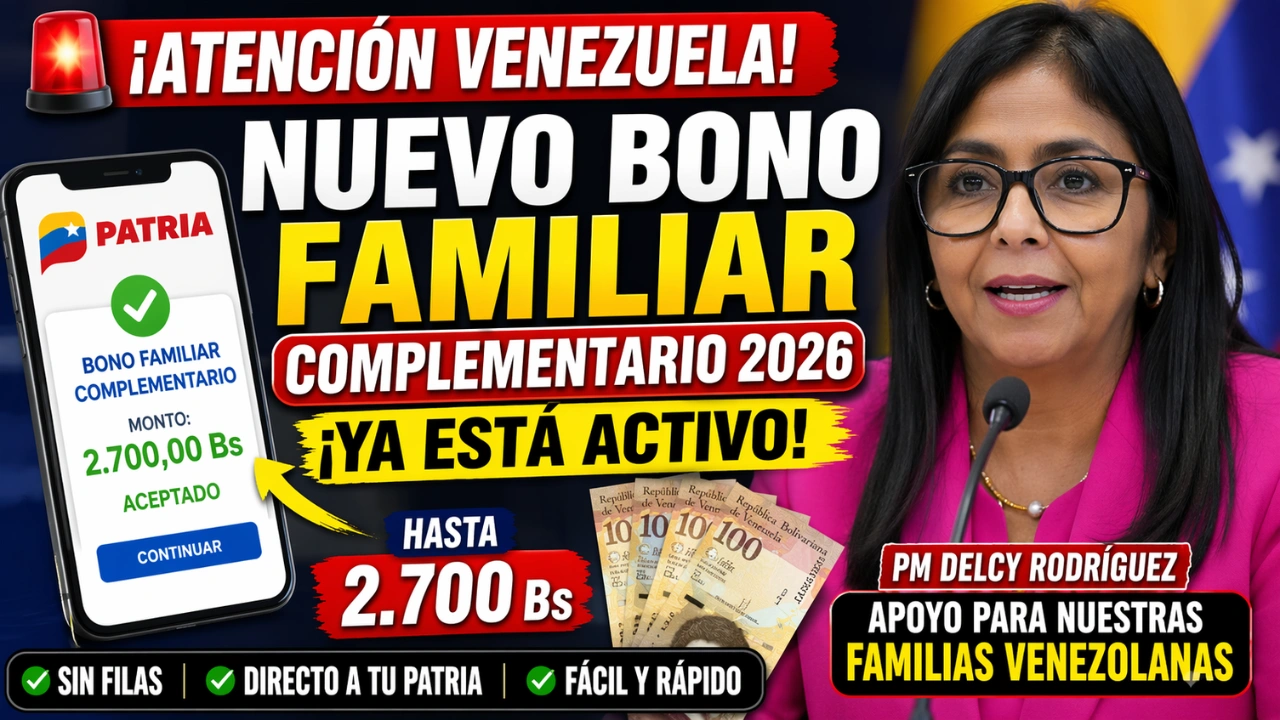 Nuevo Bono Familiar Complementario 2026 – Cómo Aaber si te Corresponde y Cómo Cobrarlo fácil