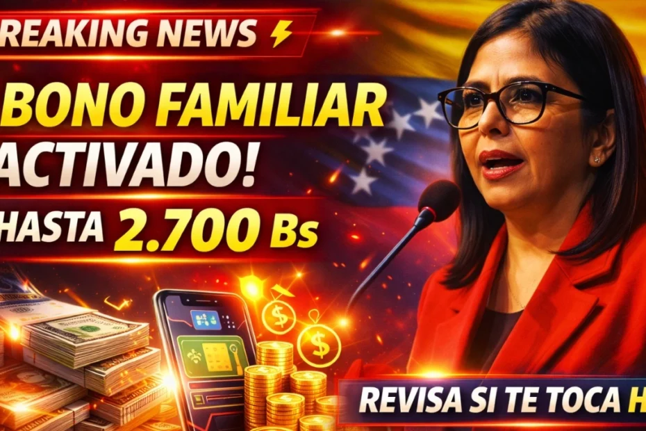 Ya Está Activo el Nuevo Bono Familiar Complementario - Revisa si Eres Beneficiario y Cómo Cobrarlo Fácilmente