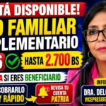 Ya Está Disponible el Bono Familiar Complementario – Consulta si Eres Beneficiario y Cómo Cobrarlo