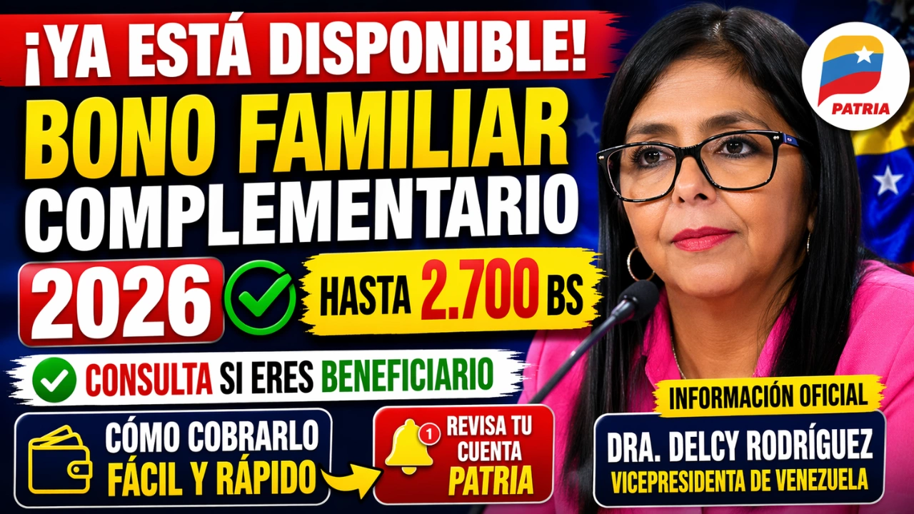 Ya Está Disponible el Bono Familiar Complementario – Consulta si Eres Beneficiario y Cómo Cobrarlo